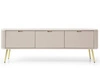 TV-Lowboard mit Türen Viva Beige auf Golden Beinen