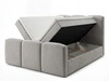 Boxspringbett mit Bettkasten 180x200 Campi Grau