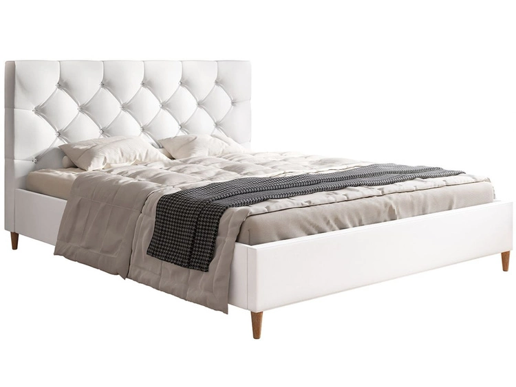 Polsterbett mit Lattenrost 180x200 Tril Weiß