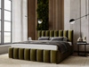 Polsterbett mit Bettkasten und Lattenrost 120x200 Neos Grün