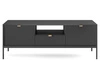 TV-Lowboard mit Schublade und Türen Amber Schwarz