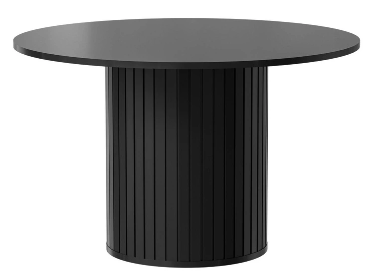 Runde Tisch Soria Schwarz mat