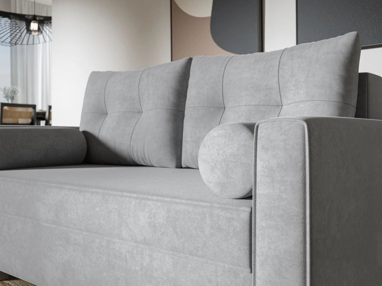 Schlafsofa mit Bettfunktion und Bettkasten Pori Beige