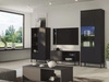 Vitrinenschrank Soroko Schwarz