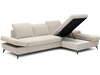 Ecksofa L-Form Rechts mit Schlaffunktion und Bettkasten Hannover Creme