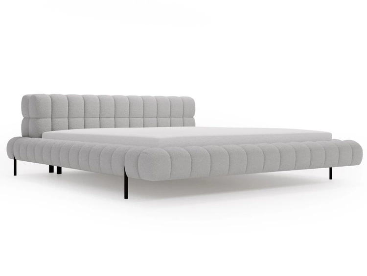 Polsterbett mit Lattenrost 120x200 Imagine Grau