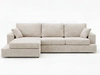 Ecksofa L-Form fürs Wohnzimmer Nesto Links Beige
