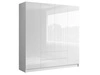 Kleiderschrank mit Drehtüren Ameli Weiß Hochglanz