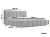 Polsterbett mit Bettkasten und Lattenrost 180x200 Cloud Beige