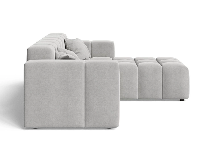 Ecksofa L-Form Rechts Moderne Ecksofa Loopo Grau