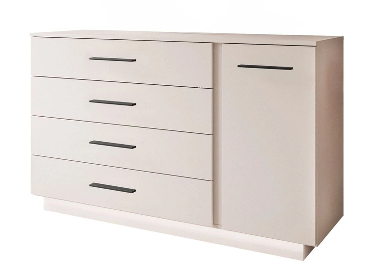 Kommode mit Türe, Schubladen und LED-Beleuchtung Nuveo Kaschmir