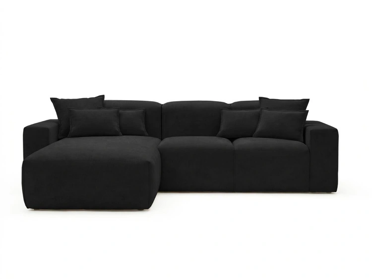 Ecksofa L-Form Links Moderne Ecksofa Leni Schwarz