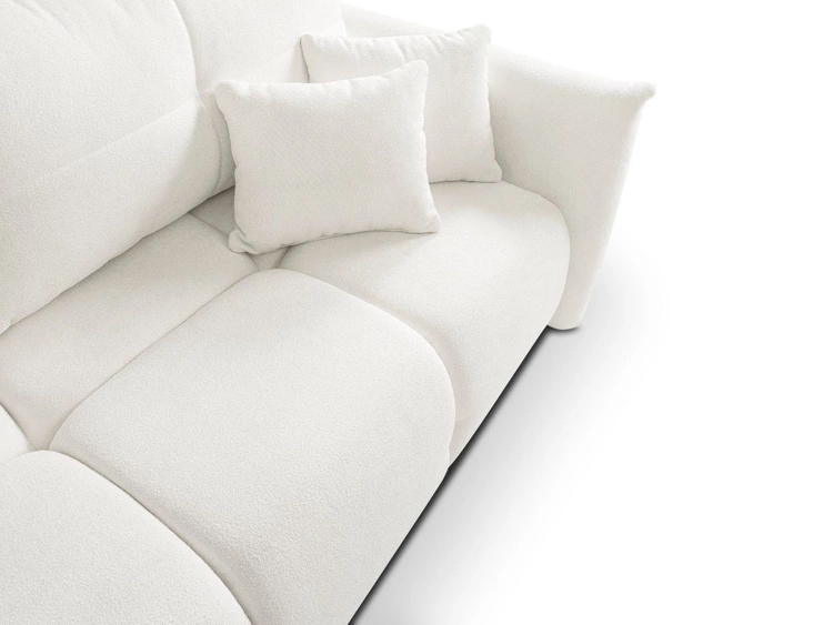 Schlafsofa mit Bettfunktion und Bettkasten Bene Creme