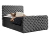 Boxspringbett mit Bettkasten 140x200 Cleo Lux Grau