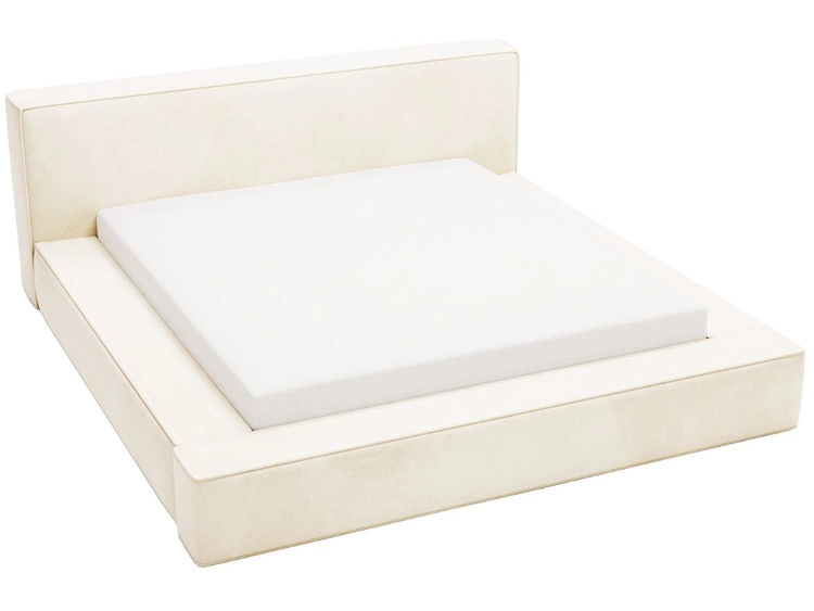 Polsterbett mit Bettkasten und Lattenrost 120x200 Mali Beige