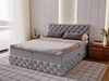 Boxspringbett mit Bettkasten 160x200 Canolo Grau