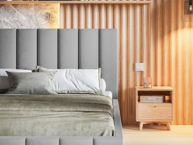 Polsterbett mit Bettkasten und Lattenrost 160x200 Siena Beige