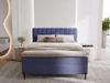 Boxspringbett mit Bettkasten 140x200 Primavera Dunkelblau