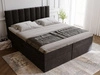 Boxspringbett mit Bettkasten 140x200 Mocca Schwarz