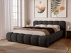 Polsterbett mit Bettkasten und Lattenrost 160x200 Doria Schwarz