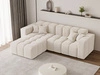 Ecksofa L-Form Links Moderne Ecksofa Loopo Creme