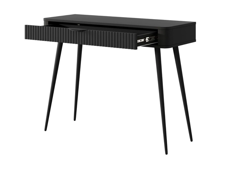 Schminktisch mit Schwarzen Metallbeinen Latina Schwarz