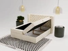 Boxspringbett mit Bettkasten 180x200 Lion Creme