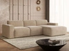 Ecksofa L-Form Rechts Lavia Beige