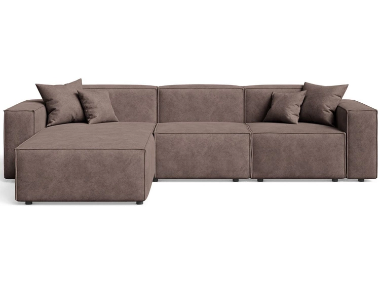 Ecksofa L-Form Links Arizona Braun