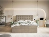 Boxspringbett mit Bettkasten 180x200 Denza Beige
