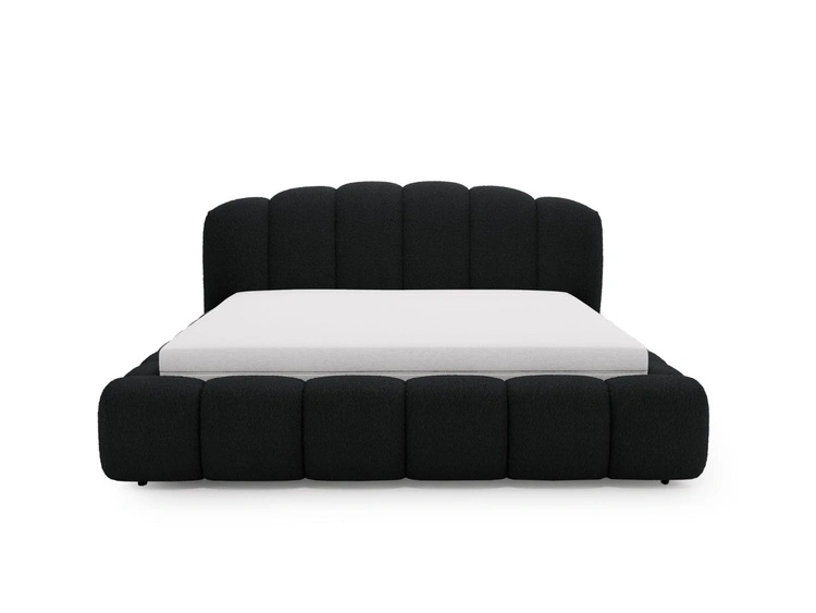 Polsterbett mit Stauraum und Lattenrost 120x200 Cloud Soft Schwarz