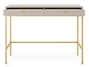 Schminktisch mit Schubladen Amber auf goldenen Beinen