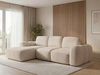 Ecksofa L-Form mit Schlaffunktion und Bettkasten Avelin Links Beige