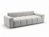 Schlafsofa mit Bettfunktion und Bettkasten Miro Grau