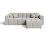 Ecksofa L-Form Rechts Moderne Ecksofa Loopo Grau
