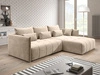 Ecksofa L-Form mit Schlaffunktion und Bettkasten Ardi Creme
