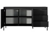 Kommode mit Türen und Schubladen 153 cm Sorano Schwarz