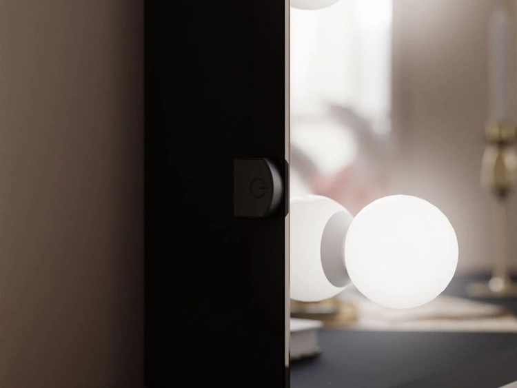 Schminktisch Glamour mit Schubladen, Spiegel und LED-Beleuchtung Brisa Schwarz Hochglanz