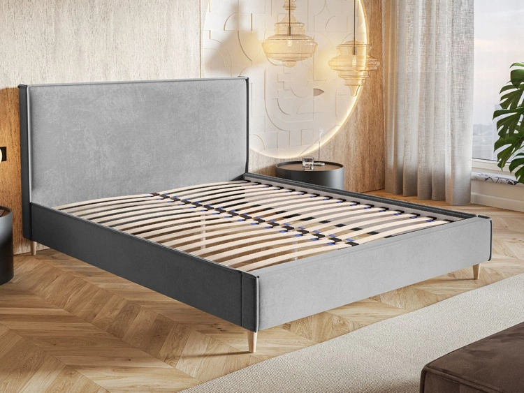 Polsterbett mit Lattenrost 140x200 Grenada Creme