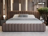Polsterbett mit Bettkasten und Lattenrost 160x200 Bliss Braun