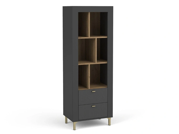 Regal mit Schubladen Messina Schwarz