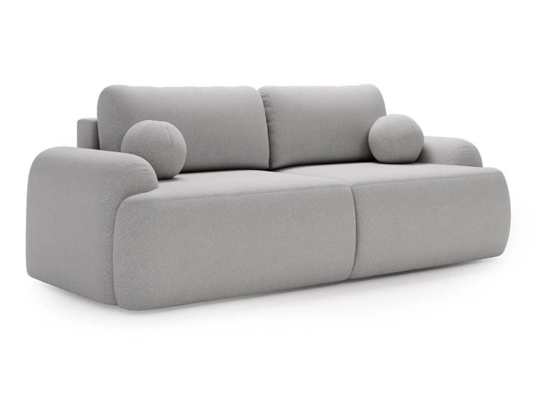 Sofa mit Schlaffunktion und Bettkasten Aurio Grau