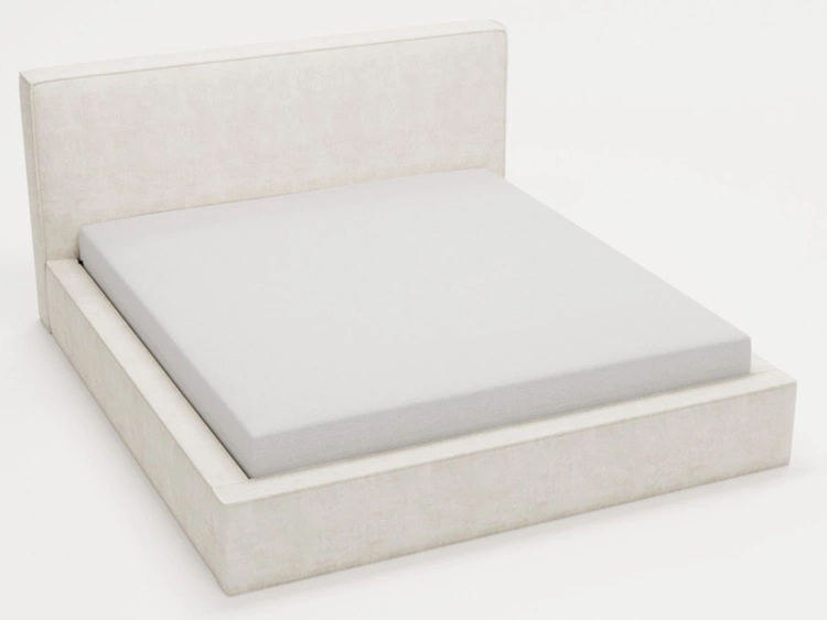 Polsterbett mit Bettkasten und Lattenrost 120x200 Monaco Creme