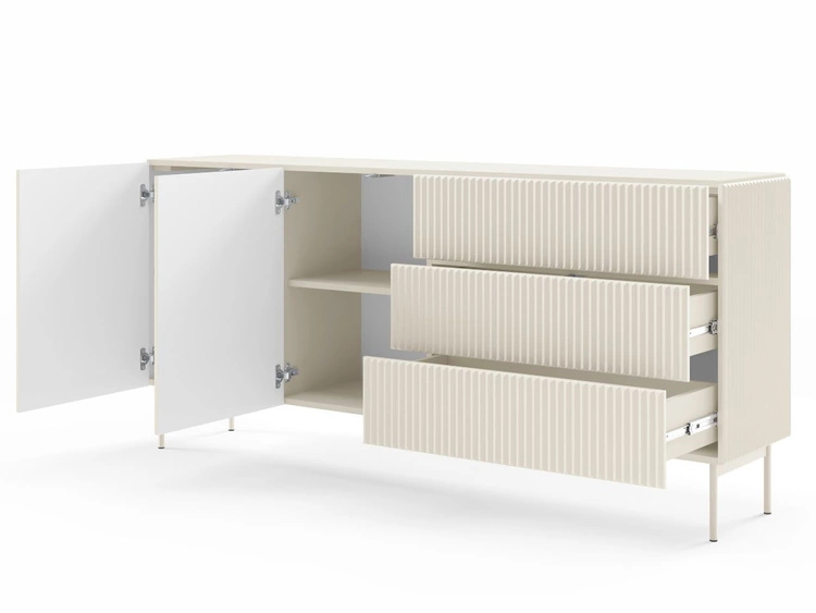 Kommode mit Türen und Schubladen 177 Qualita Kaschmir