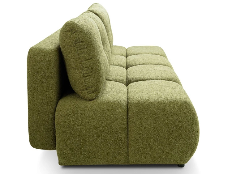 Schlafsofa mit Bettfunktion und Bettkasten Milet Grün