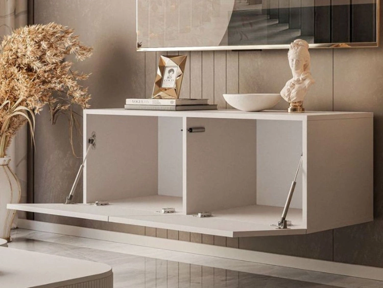 TV-Lowboard mit Türen 100 cm Nodoo Kaschmir