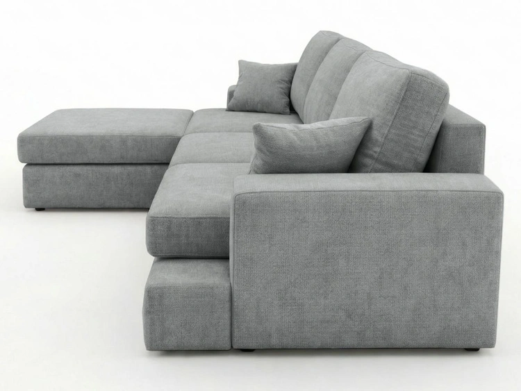 Ecksofa L-Form fürs Wohnzimmer Nesto Links Grau