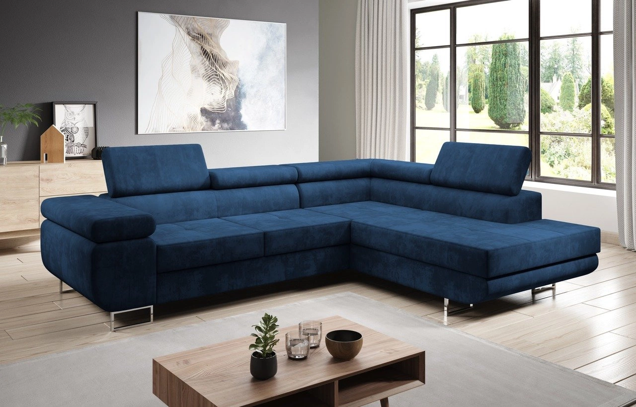 Ecksofa L-Form rechts Solam L - Dunkelblau