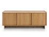 Dreitüriges TV-Lowboard 147 cm für Wohnzimmer Azumi Karamell Eiche