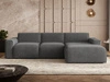 Ecksofa L-Form Rechts Lavia Dunkelgrau
